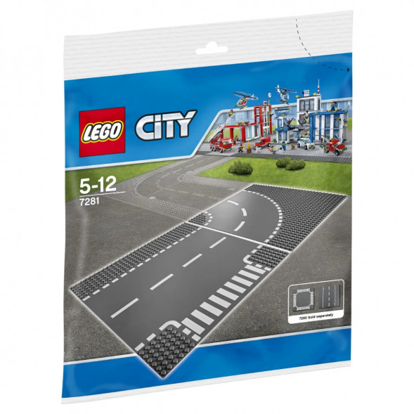Конструктор LEGO City 7281 Т-образный перекрёсток и поворот в Калуге