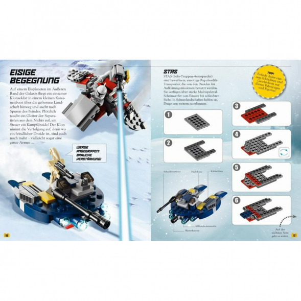 Книга и набор кубиков LEGO Star Wars Buch &amp;amp; Steine-Set Fur 8 einmalige Lego Modelle! в Калуге