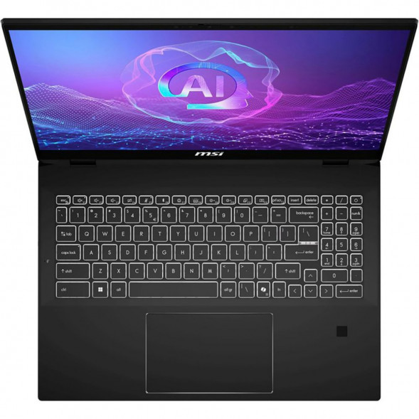 Ноутбук трансформер MSI Summit Pro 16 AI A2HVETG-085RU (16&amp;quot;, IPS, Intel Core Ultra 7 255H 2ГГц, 16 ядер, 32ГБ LPDDR5, 1ТБ SSD, NVIDIA GeForce RTX 4050 - 6 ГБ, Windows 11 Pro), черный в Калуге