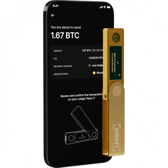 Аппаратный криптокошелек Ledger Nano X, Gold в Калуге
