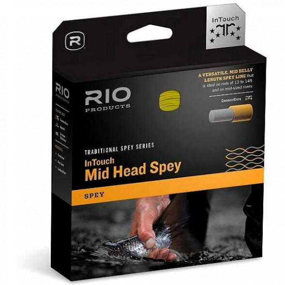Леска RIO InTouch Mid Head Spey 9/10F 710gr, Green/Orange/Straw в Калуге