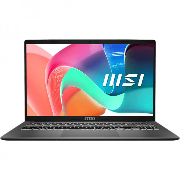 Ноутбук MSI Modern 15 F1MXG-1281RU (15.6&amp;quot;, IPS, Intel Core 5 120U, 10 ядер, 16 ГБ DDR5, SSD 512 ГБ, Intel Iris Xe Graphics, Windows 11), чёрный в Калуге