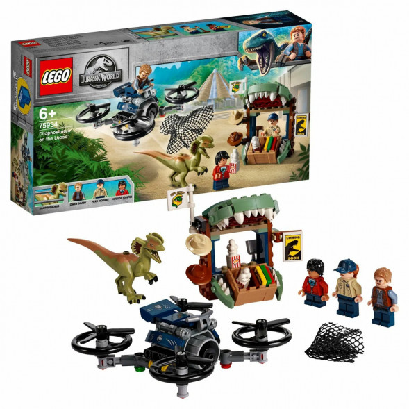 Конструктор LEGO Jurassic World 75934 Побег дилофозавра в Калуге