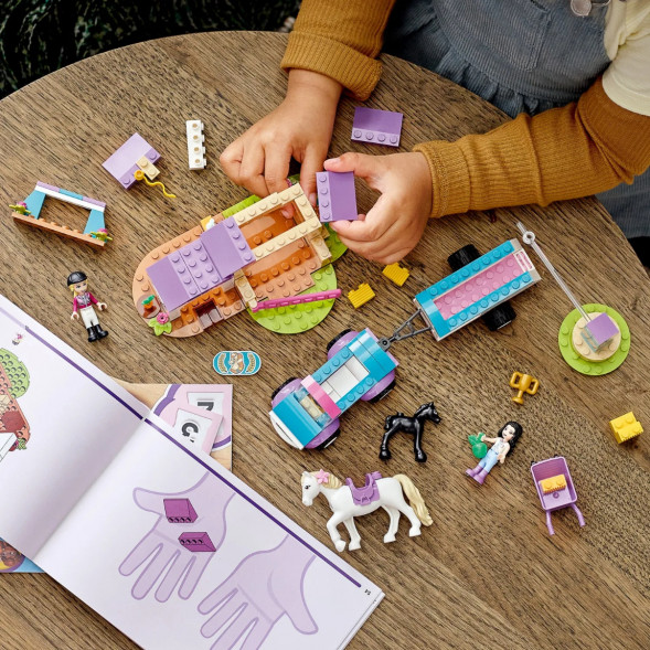 Конструктор LEGO Friends 41441 Тренировка лошади и прицеп для перевозки в Калуге