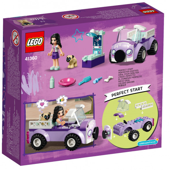Конструктор LEGO Friends 41360 Передвижная ветклиника Эммы в Калуге