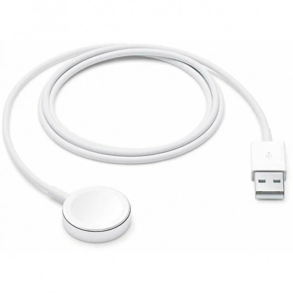 Кабель Apple USB с магнитным креплением для зарядки Apple Watch, 1 м, белый (MX2E2) в Калуге