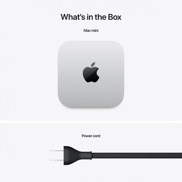 Компьютер Apple Mac mini M4 2024 (MU9D3) (10 Core GPU, 16ГБ, 256ГБ SSD, Apple, macOS), серебристый в Калуге