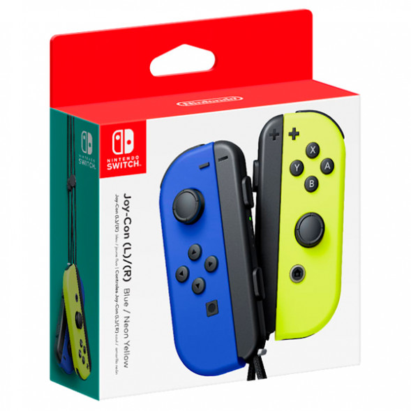 Геймпад Nintendo Switch Joy-Con controllers Duo, синий/желтый в Калуге