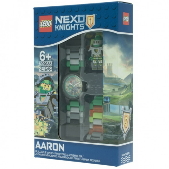 Часы LEGO Nexo Knights 8020523 Аарон с минифигуркой в Калуге