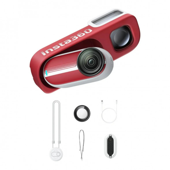 Экшн-камера Insta360 Go 3S Retro Bundle Special Edition 64ГБ, Red в Калуге