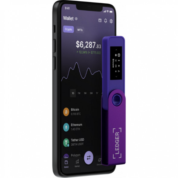 Криптокошелек Ledger Nano S Plus 1 шт., Purple Amethyst в Калуге