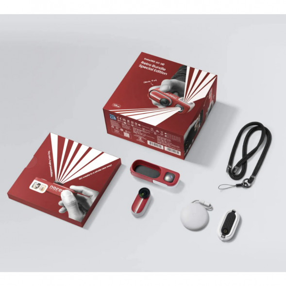 Экшн-камера Insta360 Go 3S Retro Bundle Special Edition 128ГБ, Red в Калуге