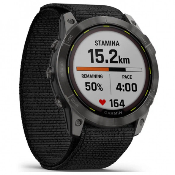 Умные часы Garmin Enduro 2 угольно-серый DLC титановый с нейлоновым ремешком UltraFit 010-02754-01 в Калуге