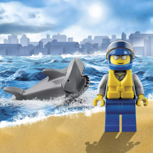Конструктор LEGO City 60011 Спасение сёрфингиста в Калуге