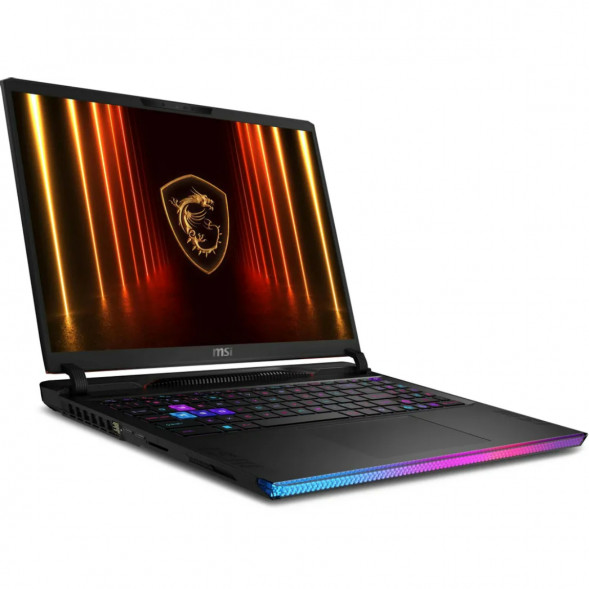 Ноутбук MSI Raider 16 HX AI A2XWHG-814XRU (16&amp;quot;, IPS, Intel Core Ultra 7 255HX 2.4ГГц, 20 ядер, 32ГБ DDR5, 1ТБ SSD, NVIDIA GeForce RTX 5070 Ti 12 ГБ, FreeDOS), черный в Калуге