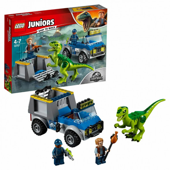 Конструктор LEGO Juniors 10757 Грузовик спасателей для перевозки раптора в Калуге